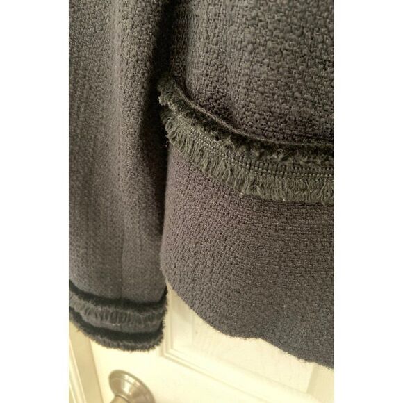 Karl Lagerfeld Paris tweed jacket with fringe - Picture 4 of 8